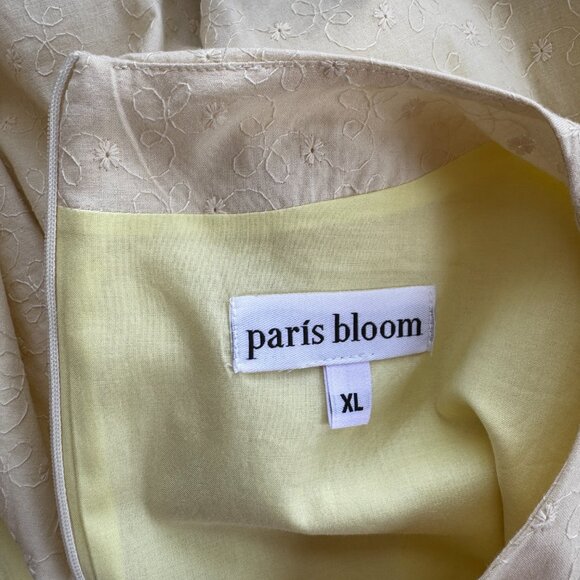 Paris Bloom Embroidered Cotton Dress - NWT XL - Picture 5 of 9